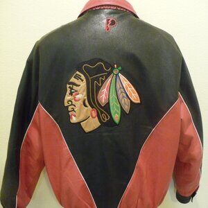 Chicago Blackhawks NHL Vintage Leather Jacket